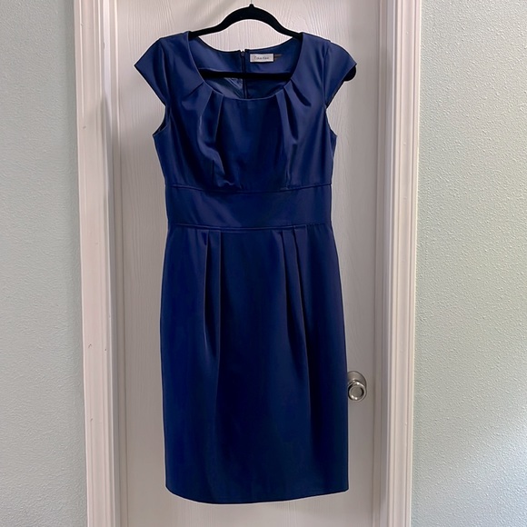 Calvin Klein Dresses & Skirts - Calvin Klein Blue Sheath Dress
